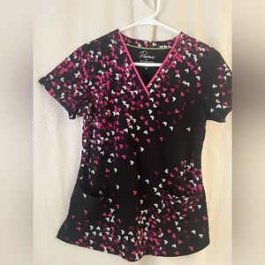 Healing Hands (HH) Premiere xsmall heart scrub top